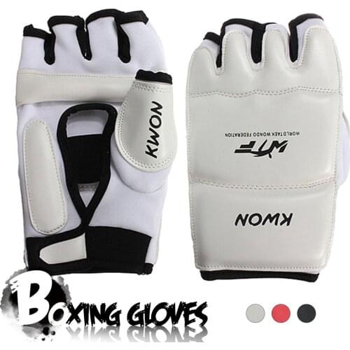 Quality Half Finger Fight Boxing Gloves Mitts Sanda Karate Sandbag TKD Protector For Boxeo MMA Muay Thai Kick Boxing Training