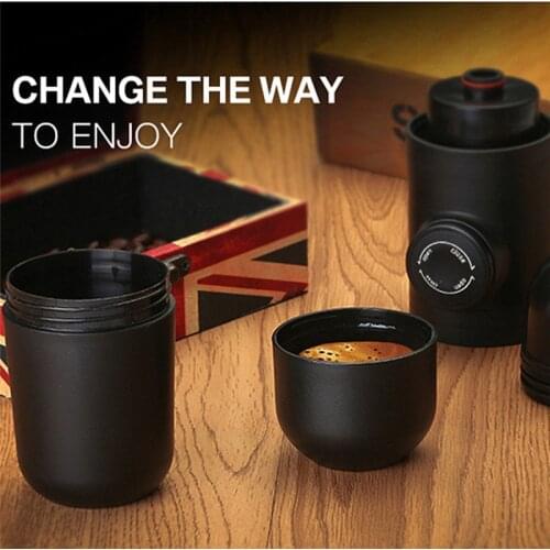 Espresso Coffee Machine Makers Italian Portable Coffee Filter Hand Pressure With Cups Travel Gadgets Coffee Filter Pot Cup