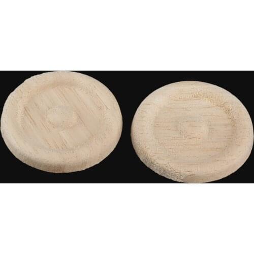 2Pcs 5cm Floral Wood Carved Decal Corner Appliques Frame Wall Furniture Woodcarving Decorative Wood Figurines Crafts Home Decor