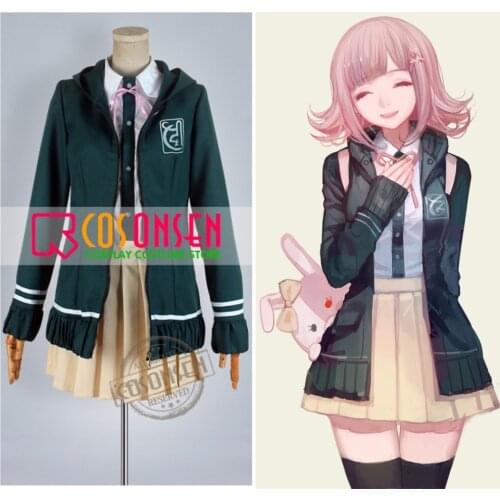 COSPLAYONSEN Super DanganRonpa Dangan Ronpa 2 Chiaki Nanami Uniform Cosplay Costume All Sizes Custom Made