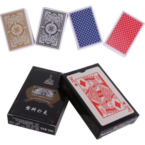 Little Letters Pattern Bridge Poker Cards PVC Frosting Waterproof Deck Baccarat Texas Hold'em Playing Cards Board Game 58mm*88mm