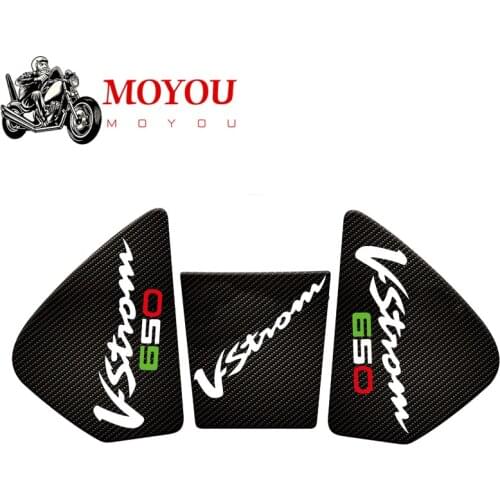 For SUZUKI V-Strom650 DL650 V-Strom 650 DL 650 VStrom 3D Motorcycle Anti slip Tank Pad Sticker Pad Side Gas Knee Grip Protector