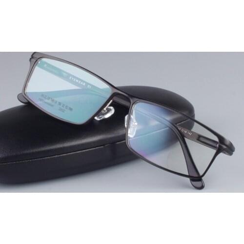 Luxury PRIVATE Custom Manual Pure Titanium Frame Business Gentleman Mens Prescription Glasses Photochromic Grey Brown