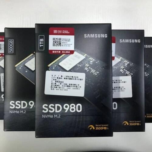 Samsung 980 SSD 1TB 250GB 500GB M.2 NVMe Interface PCIe 3.0x4 Internal Solid State Drive with V-NAND Technology for PC Original