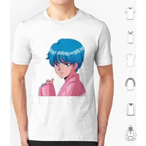 Taehyung Anime T Shirt Diy Big Size 100% Cotton Daechwita Agustd Suga Kpop Agust D Army Funny Tae Taehyung Face Junckook Jin