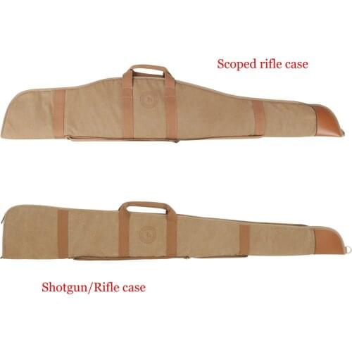 Tourbon Hunting Gun Bag Slip Scoped Rifle Soft Case Shotgun Bags Thick Fleece Padded Protection Carrier Canvas Gun Accessories