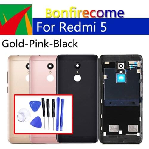 Battery Back Cover For Xiaomi Redmi 5 Redmi5 Back Battery Door Rear Housing Cover Case Chassis Shell replacement