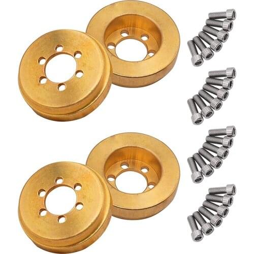 4 Pcs Internal Wheel Weight Block for 1/10 RC Crawler Car 1.9Inch/2.2Inch Beadlock Wheel Rims Balance Upgrade Parts