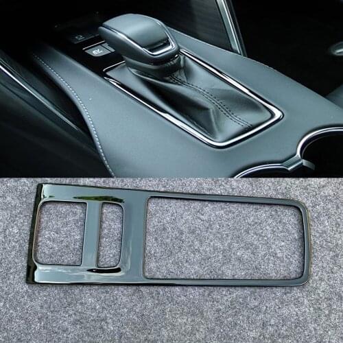 ABS Matte Black Interior Accessories Center Console Gear Shift Panel Cover Trim Car Sticker for Toyota Harrier Venza 2020 2021