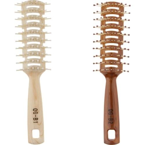 Resin Anti-static Long Curling Hair Comb Roller Brush Massage Hairbrush