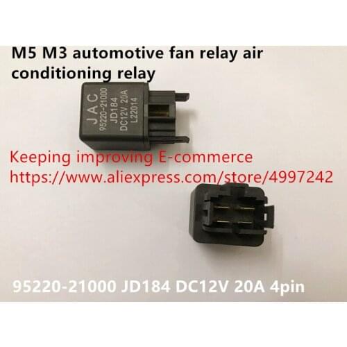 Original new 100% M5 M3 automotive fan relay air conditioning relay 95220-21000 JD184 DC12V 20A 4pin