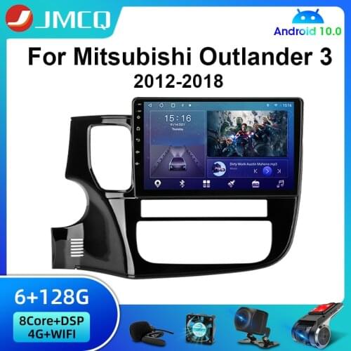 JMCQ Android 10 4G Car Radio For Mitsubishi Outlander 3 GF0W GG0W 2012-2018 Multimedia Video Player Navigation GPS 2Din WIFI DVD