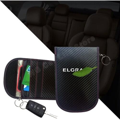 Car RF Signal Shielding Blocker Bag for Nissan Elgrand Car Anti-Radiation Shield Wallet Cases Auto Accessories