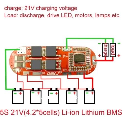 BMS 1S 2S 10A 3S 4S 5S 25A BMS 18650 Li-ion Lipo Lithium Battery Protection Circuit Board Module PCB PCM Polymer BMS Module