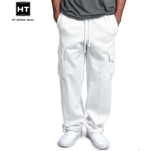 Mens Cargo Pants Casual Multi Pockets Military Tactical Pants Male Outwear Loose Straight Slacks Long Trousers Plus Size 5XL