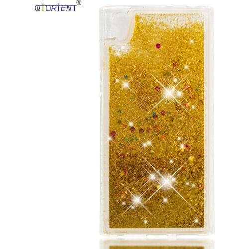 CUSORIENT Phone Funda For Sony Xperia L1 Dynamic Liquid Quicksand Fitted Case G3312 G3313 G3311 Soft Silicone TPU Bumper Cover