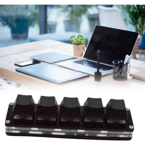 Black 5-key keypad Mini keyboard copy and paste custom shortcut keys One-key password mechanical For SayoDevice