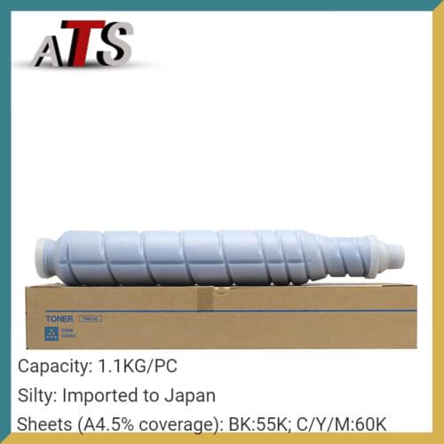 1PC 1.1kg tn CYMK Cartridge TN619 Toner Cartridge For Konica Minolta C1060 C1070 C2060 C2070 C3070 C3080 toner for printer