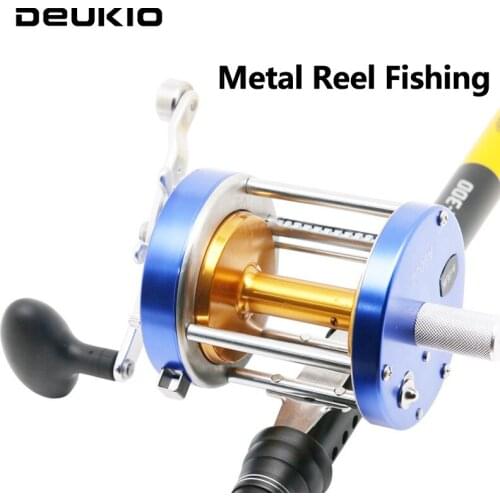 DEUKIO All Metal Fishing Reel A9000 Visual Anchor Baitcasting Reell 2BB+1RB Bearing for Outdoor Saltwater Fishing Accessories