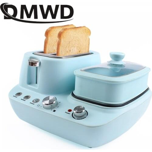 Electric Toaster Fried Omelette Frying Pan Grill Eggs Cooker Boiler Food Steamer Sandwich Bread Baking Oven Breakfast Machine EU