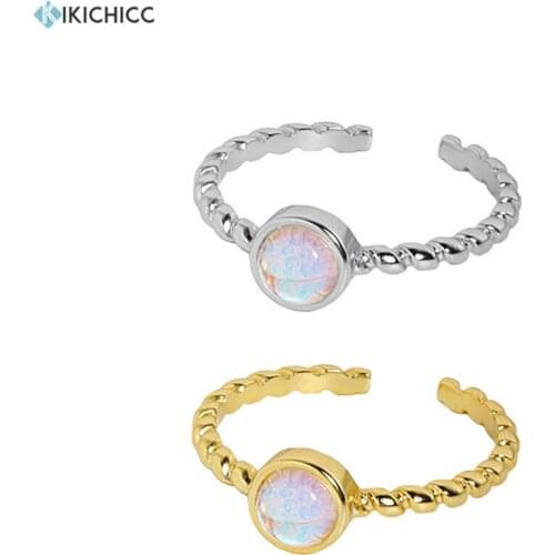 KIKICHICC 925 Sterling Silver Gold Purple Zircon CZ Ovals Screw Resizable Rings Women Luxury Jewelry Adjustable Jewels Gift