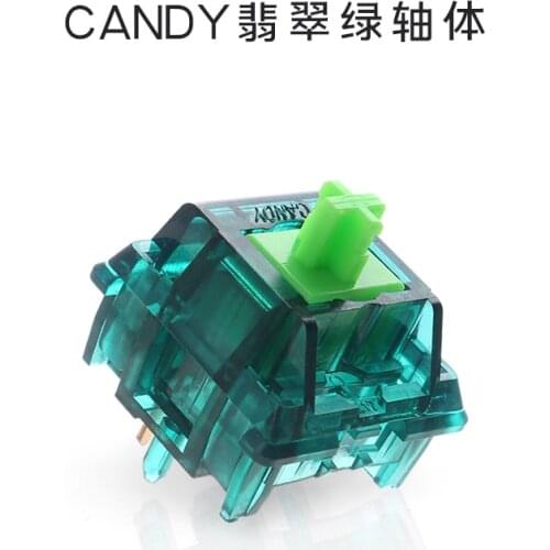 Candy RGB Jade Switches 62 g bottom force Linear switch 5 pin for mechanical keyboard plated spring