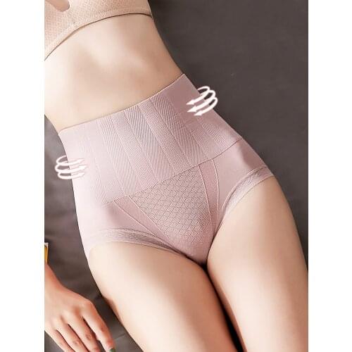 Body Shapers Women High Waist Cotton Control Panties Slimming Butt Lift Tummy Shapewear Breathable Seanless Female Underwear