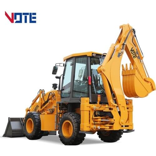 Mult-Ifunctional New 4 Wheel Drive Hydraulic Mini Backhoe Excavator Loader Garden Construction Digging Machine For Sale