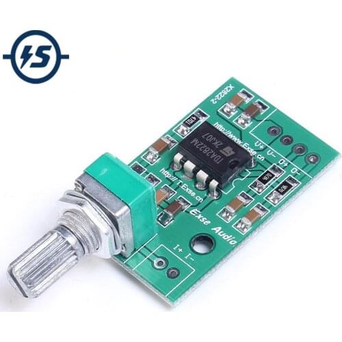 Audio Amplifier Module TDA2822M Mini Mono Board 2W BTL Amplifier Volume Adjustable Single Power 3V 5V 9V