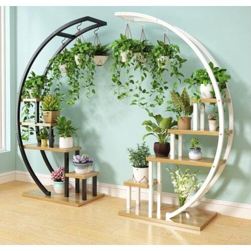 New type of living room household flower shelf, multi-storey indoor special price space balcony decoration shelf, iron pot shelf