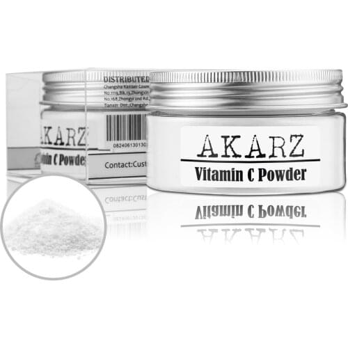 AKARZ Pure Vitamin C Powder 60G Ultra Fine Cosmetic Grade DISSOLVES INSTANTLY IN WATER Make your own fresh and effective