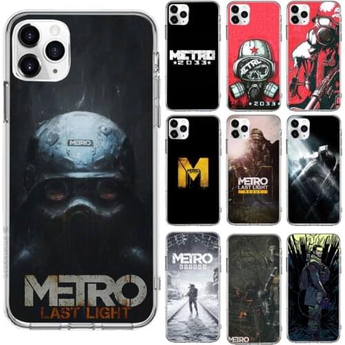 METRO 2033 Phone Cases Transparent for iPhone 6 7 8 11 12 s mini pro X XS XR MAX Plus cover funda shell