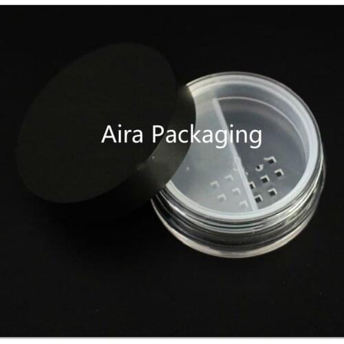 20G 10pcs30pcs50pcs Empty Round Cosmetic Powder Case DIY Plastic Loose Powder Jar with Rotating Sifter Professional Makeup Tool