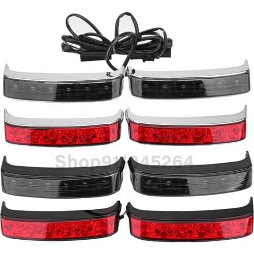 Motorcycle Lights Rear Fender Edge Red LED Brake Tail Light For Harley Touring Road King Street Glide FLHR CVO 2014-2020