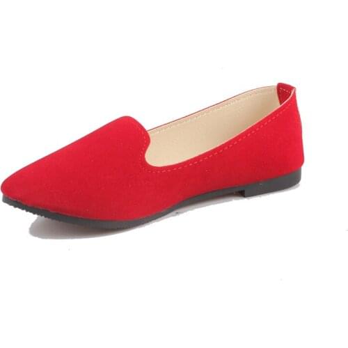 Size Women Flats Candy Color Shoes Woman Loafers Summer Fashion Sweet Flat Casual Shoes Women Zapatos Mujer Plus Size 35-43