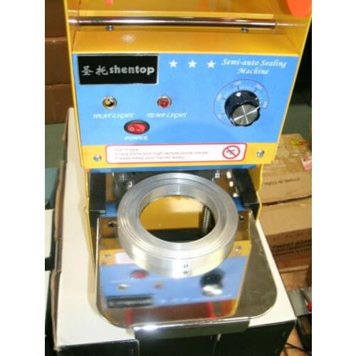 Free Shipping Details about DY-90 mm MANUAL CUP SEALING MACHINE for cups with lip USA STOCKED 110 VOLT UNIT milk tea cup sealer