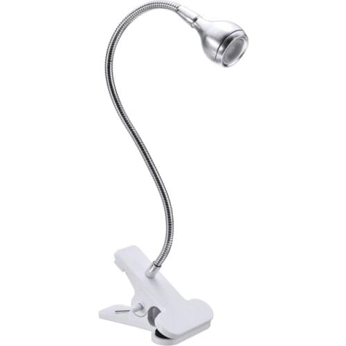USB Power Clip-On LED Book Light Desk Lamp 1W Flexible Bed Reading Book Lights Table Lamp for Bedroom Dorm Room