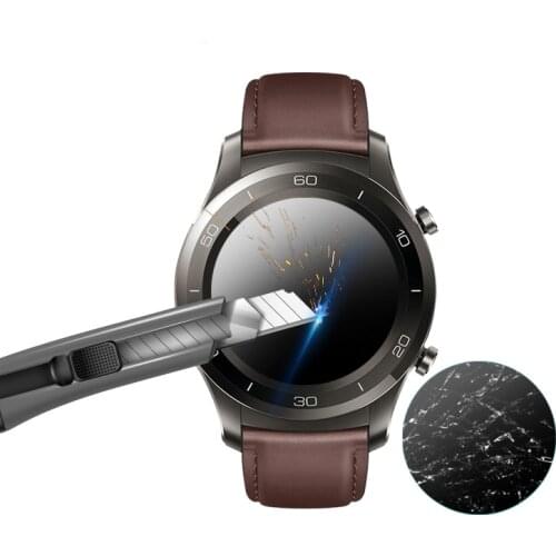 2pcs Screen Film 9H Hardness Anti-Scratch Screen Protector for Huawei Watch GT /Watch magic Protective Tempered HD Glass Film