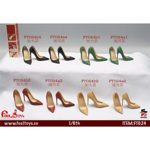 Feeltoys 1/6 Scale Female Soldier FT024 Fashion Star High Heels 12" plus four colors Female Action Figure Body In Stock