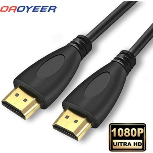 0.5M 1M 1.5M 2M 3M Gold Plated HDMI-compatible Cable 1.4 1080p 3D video cables for HDTV Splitter Switcher