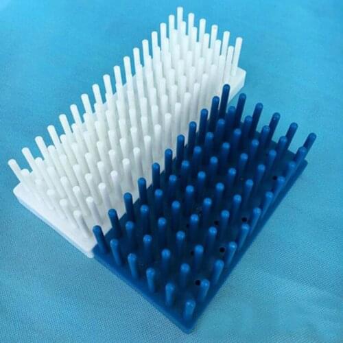 1pcs column type test tube stand plastic test tube rack with 66columns or 102columns color random