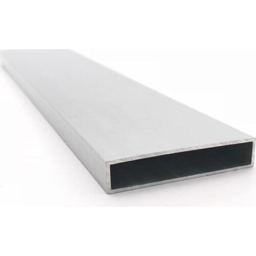 10mm*50mm*1mm square tube aluminum alloy hollow pipe rectangle straight duct vessel 100/200/300/400/500/550mm length