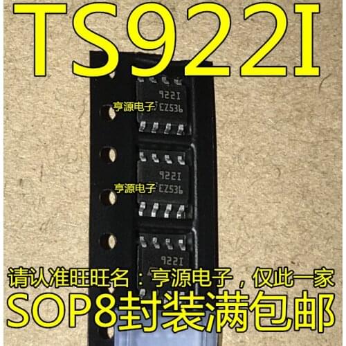 10Pcs/lot New original TS922IDT TS922ID TS922 OPAMP GP 2 CIRCUIT SOP-8