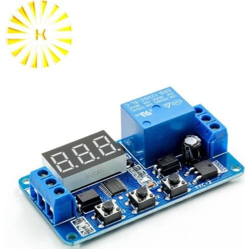 12V LED Home Automation Delay Timer Control Switch Relay Module Digital display Connector