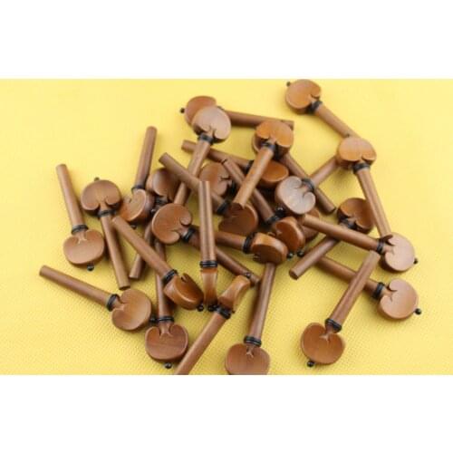 20pcs high quality 4/4 Violin Pegs Jujube wood Violin Tuning Pegs violin parts