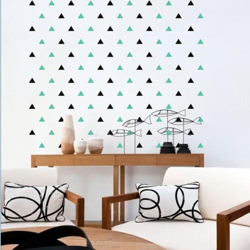 32pcs/set DIY Triangles Wall Decals Vinyl Wall Art Stickers For Kids Baby Rooms Nursery Wall Decor Poster Murals Wallpaper A250