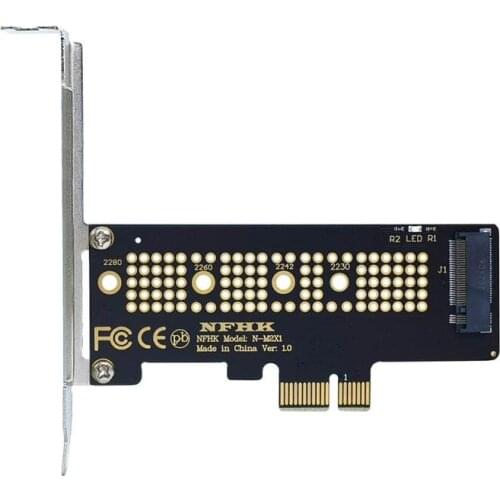 NVME SSD M2 PCIE 1x Adapter PCIE To M2 Adapter M.2 NVME SSD To PCI Express X1 Card Riser Adapter M Key For 2230-2280 M2 SSD