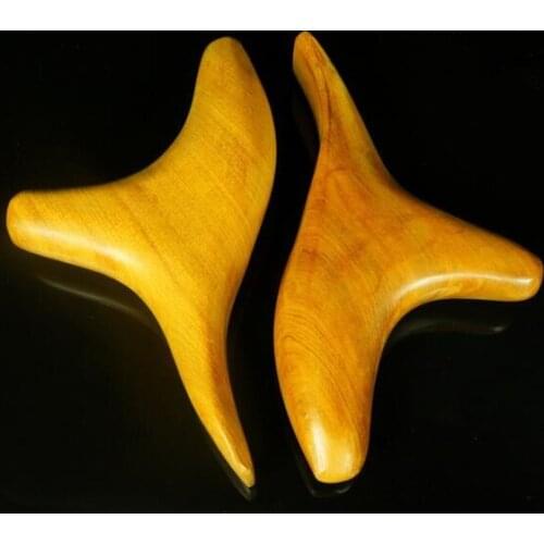 Acupuncture massage rod acupuncture point rod Foot massage tool camphor wood triangle bird foot massage device