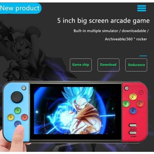 Arcade Handheld Game Console 40GB 5.0 inch MP5 Video Game Player Built-in 3000 Retro Classic Game for SNE/GBA/SFC/SMD/ZIP PSP
