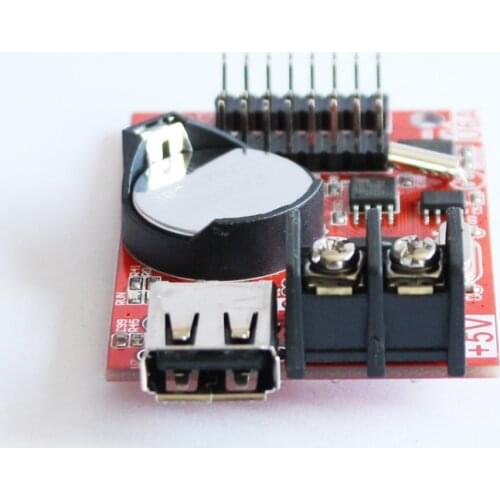 Free shipping HD-U6A led scrolling sign programmable message control board card for led moving scrolling message display